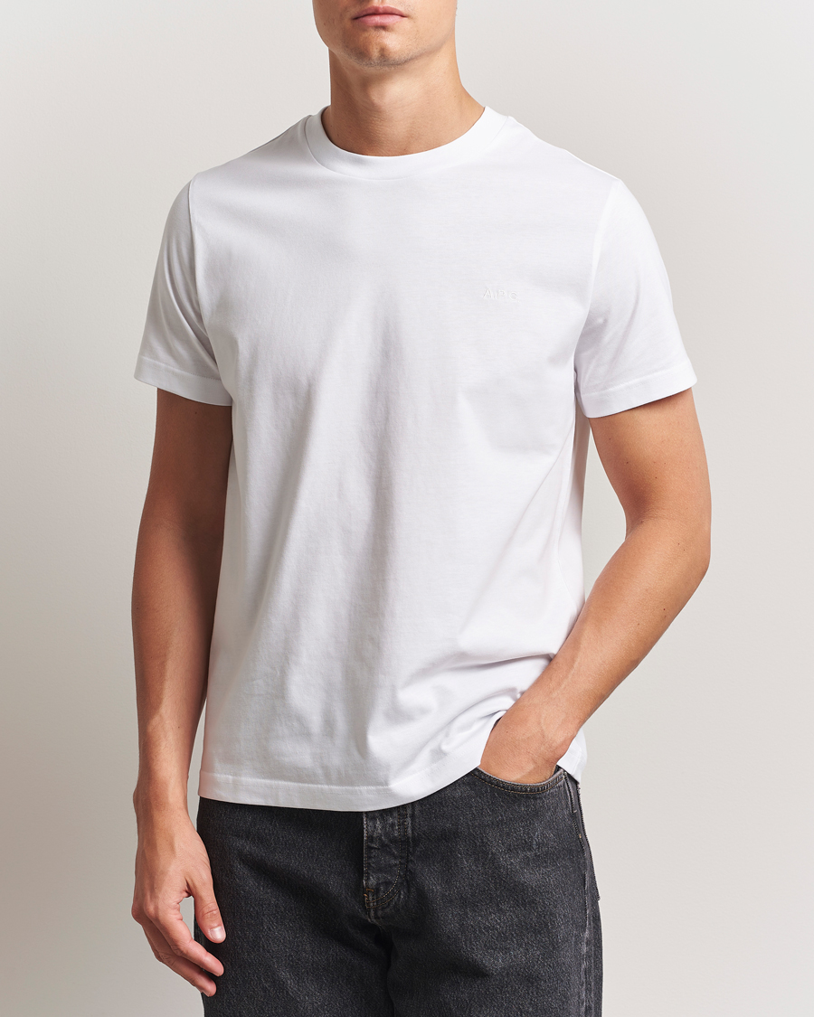 Herren | T-Shirts | A.P.C. | Embroidered APC T-Shirt White