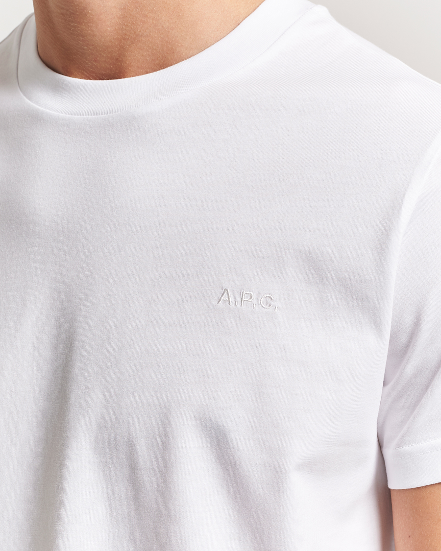 Herren | T-Shirts | A.P.C. | Embroidered APC T-Shirt White