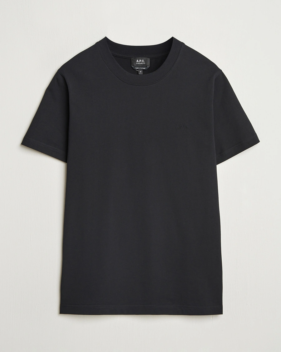 Herren | T-Shirts | A.P.C. | Embroidered APC T-Shirt Black