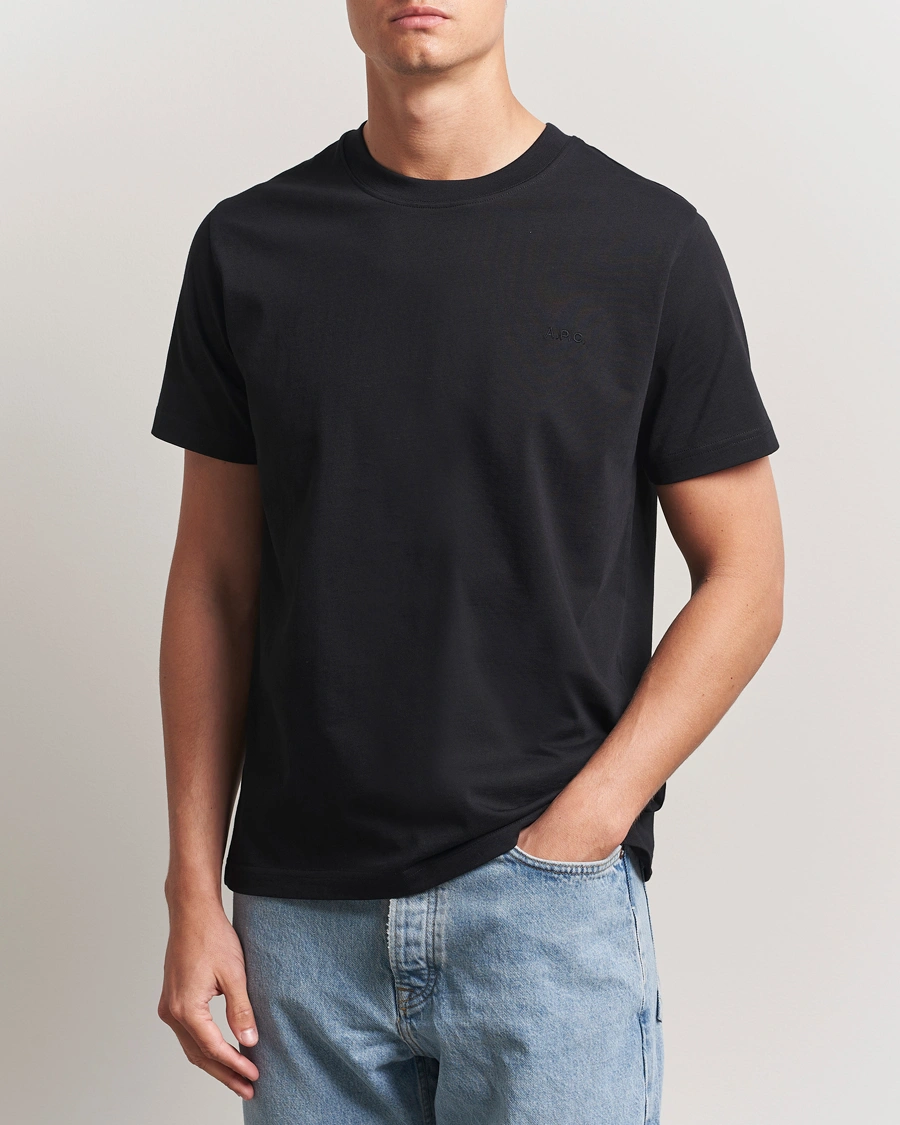 Herren | T-Shirts | A.P.C. | Embroidered APC T-Shirt Black