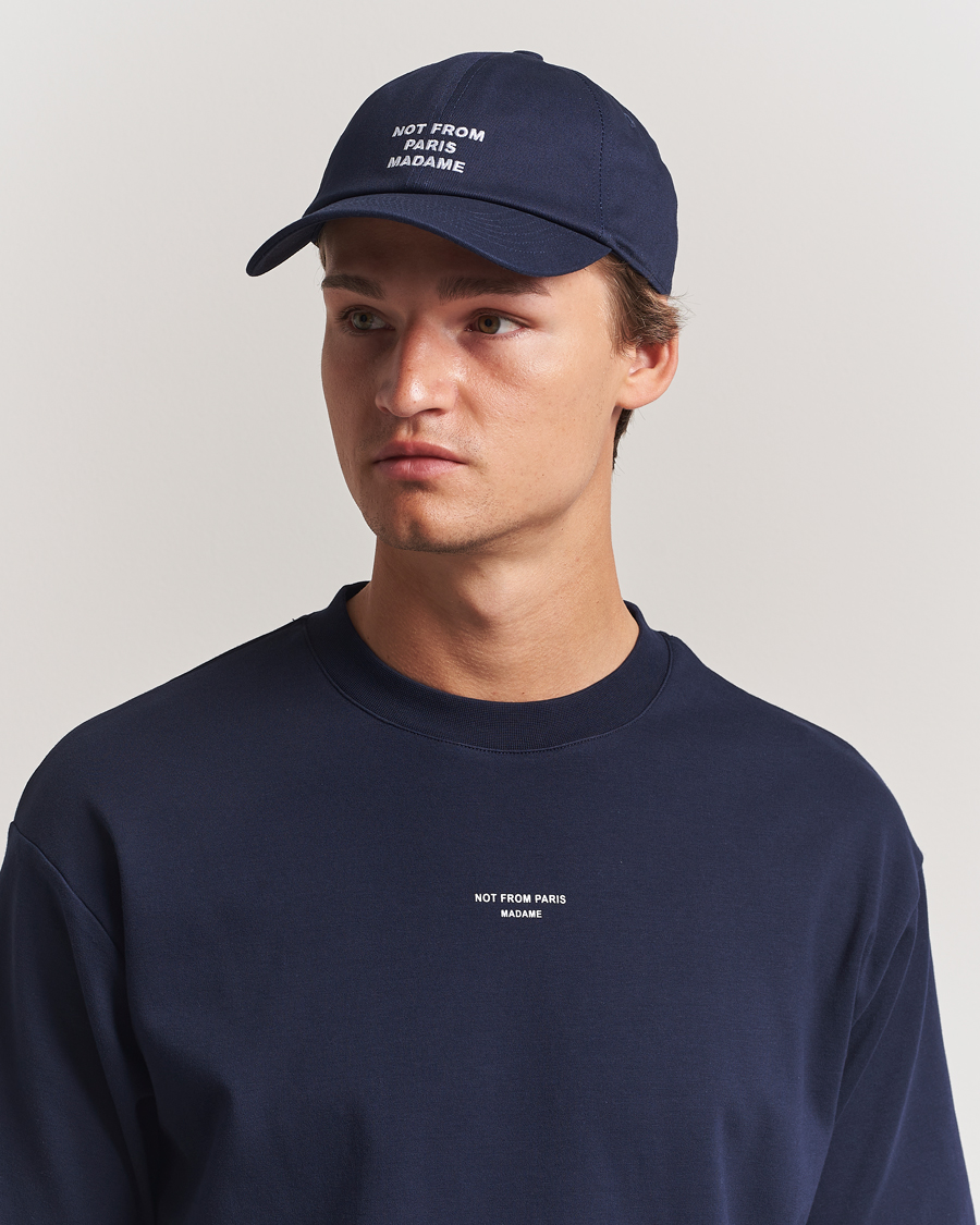 Herren | Hüte & Mützen | Drôle de Monsieur | Slogan Baseball Cap Navy