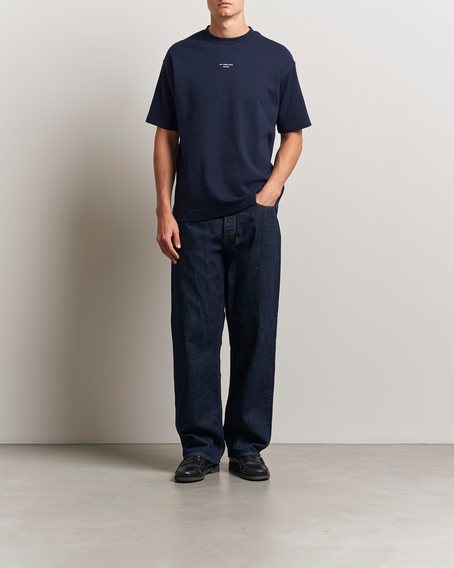 Herren | T-Shirts | Drôle de Monsieur | Classic Slogan T-Shirt Navy