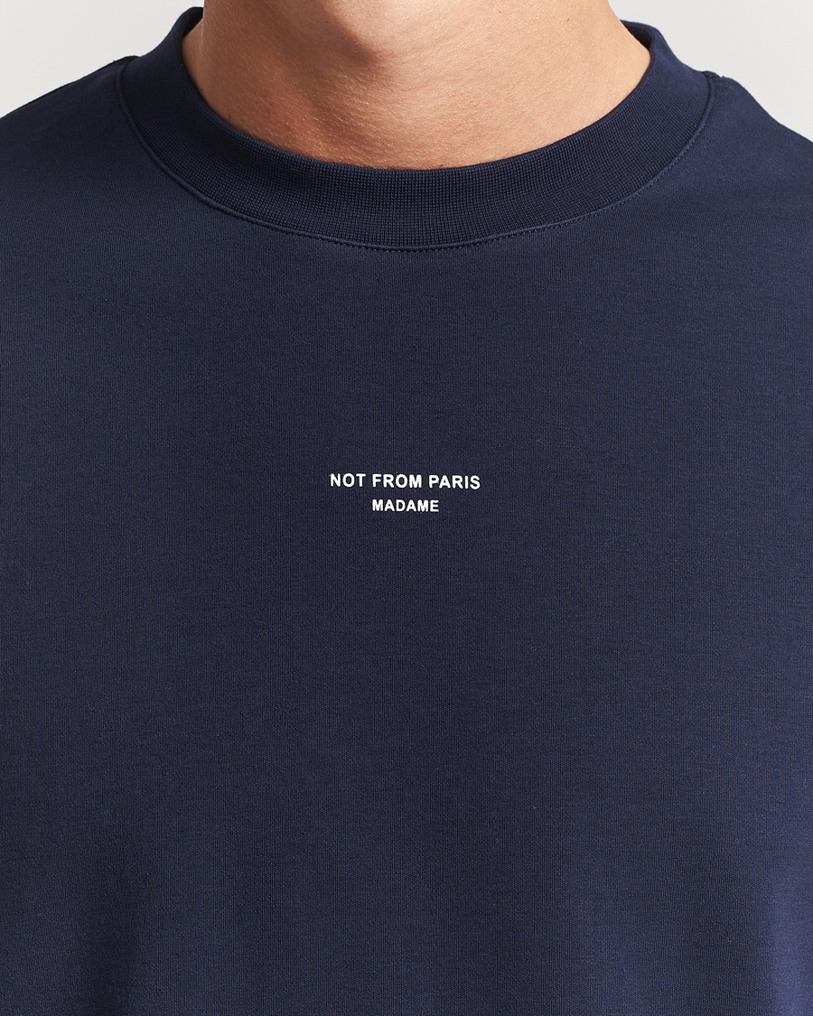 Herren | T-Shirts | Drôle de Monsieur | Classic Slogan T-Shirt Navy