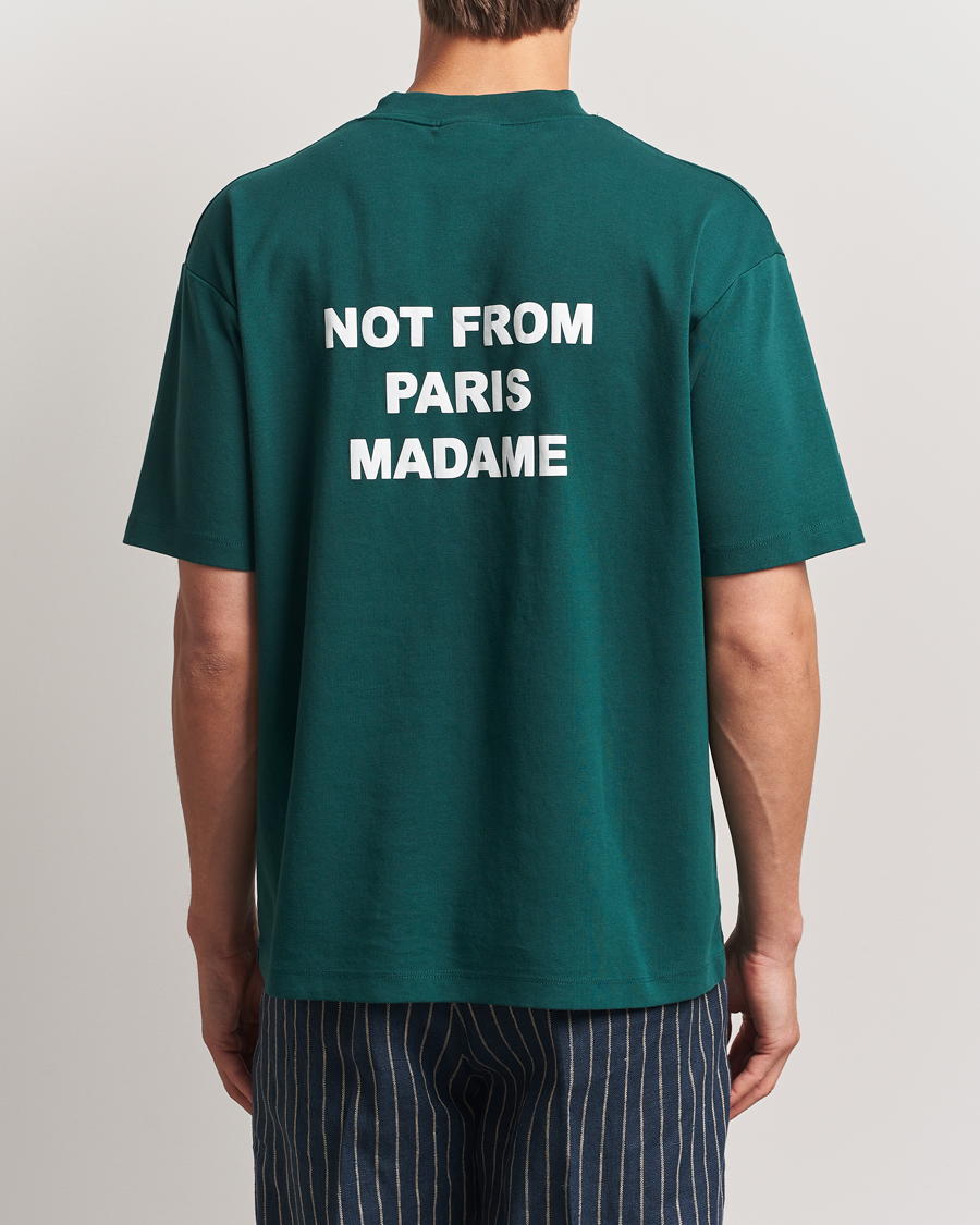 Herren | T-Shirts | Drôle de Monsieur | Slogan T-Shirt Dark Green