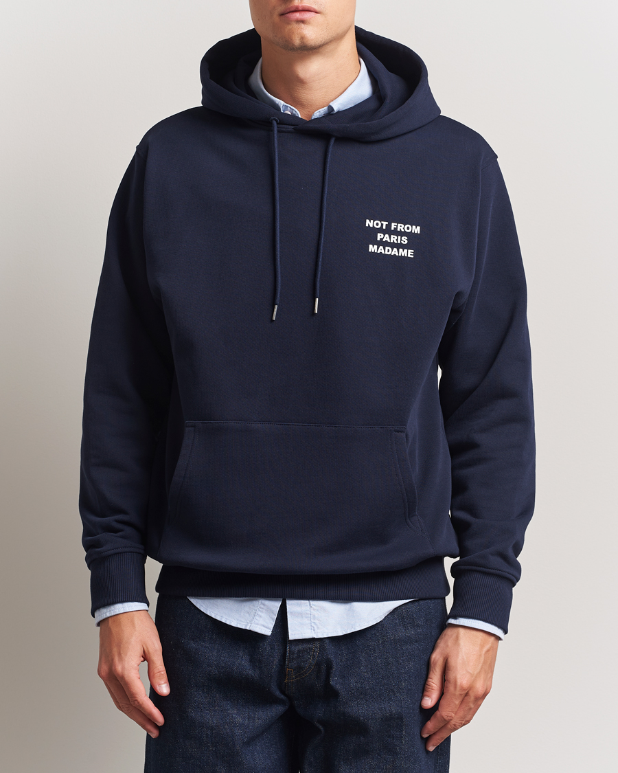 Herren | Pullover | Drôle de Monsieur | Slogan Hoodie Navy