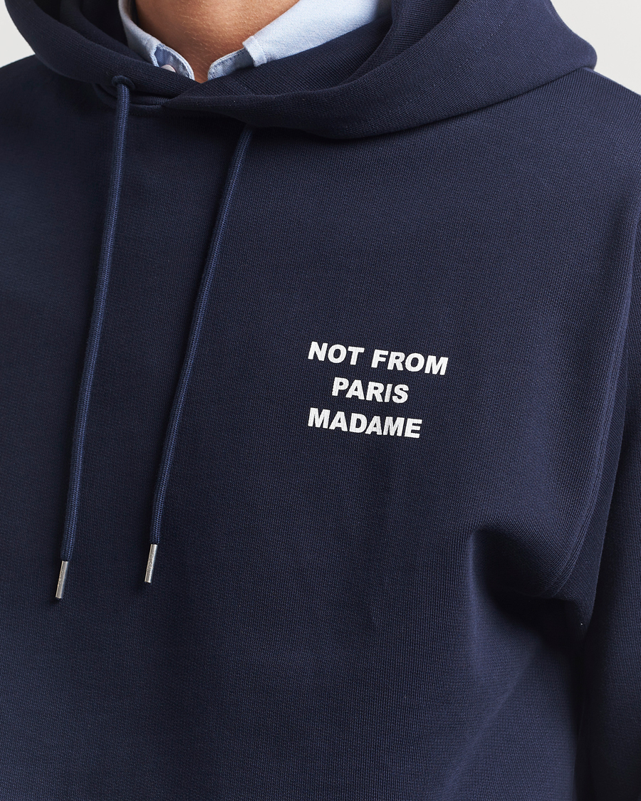 Herren | Pullover | Drôle de Monsieur | Slogan Hoodie Navy