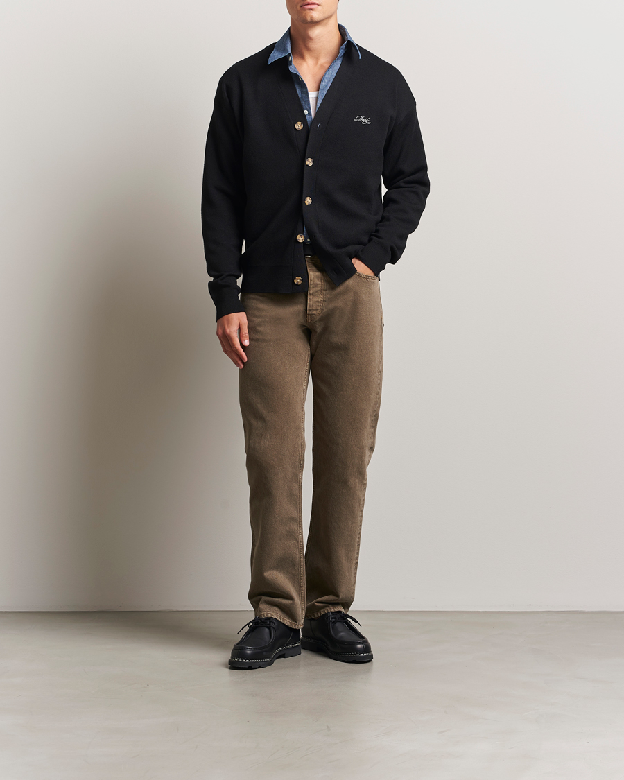 Herren | Pullover | Drôle de Monsieur | Merino Knitted Cardigan Black