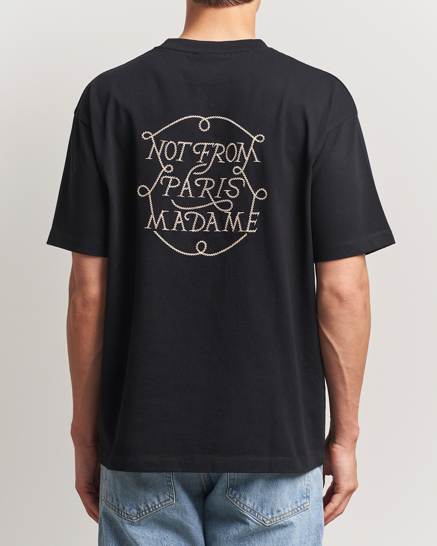 Herren | T-Shirts | Drôle de Monsieur | Slogan Tresses T-Shirt Black