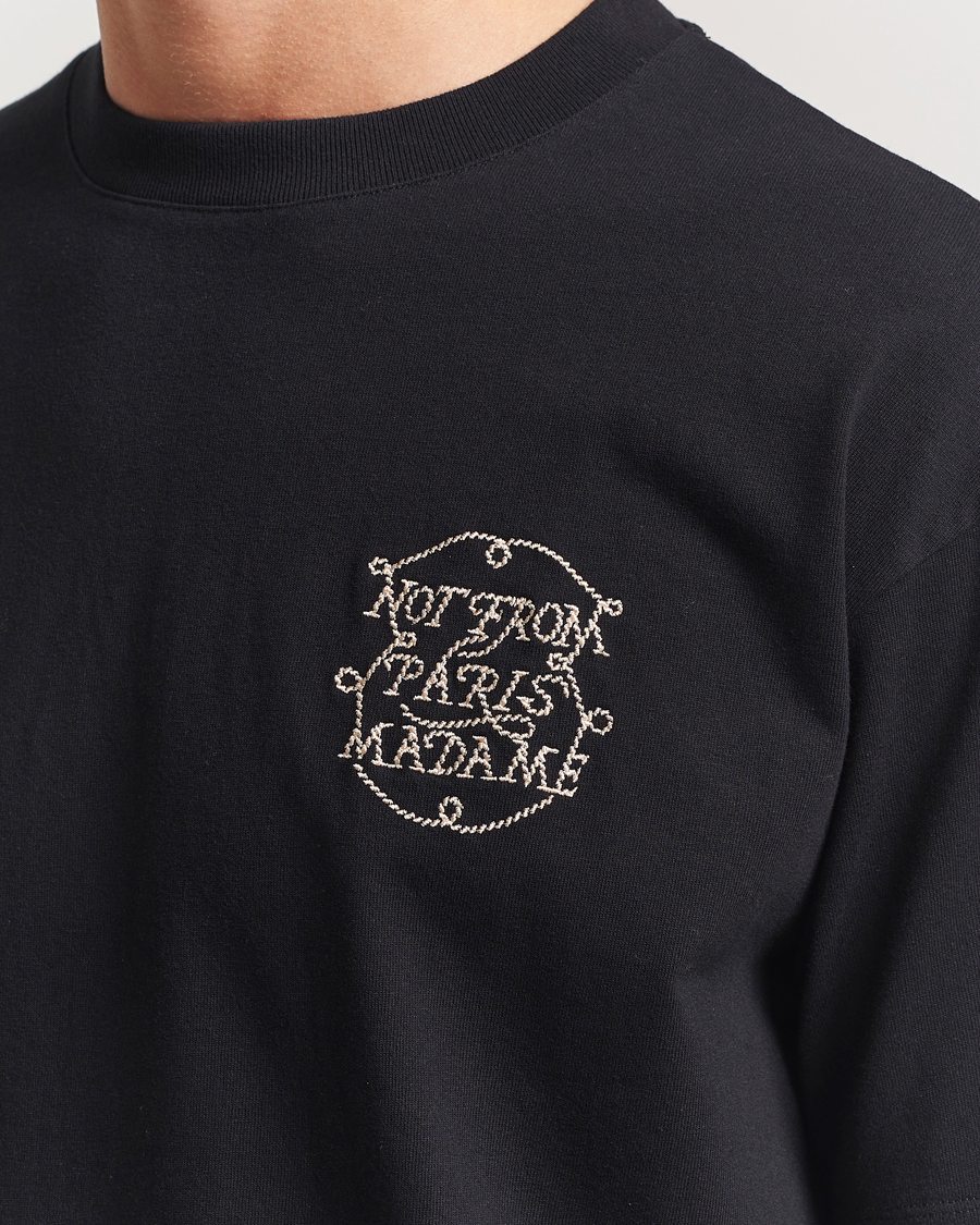 Herren | T-Shirts | Drôle de Monsieur | Slogan Tresses T-Shirt Black