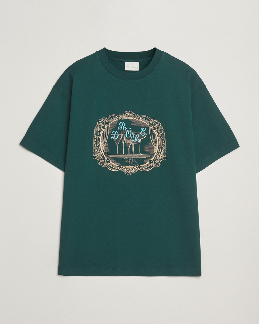 Herren | T-Shirts | Drôle de Monsieur | Plateau T-Shirt Dark Green