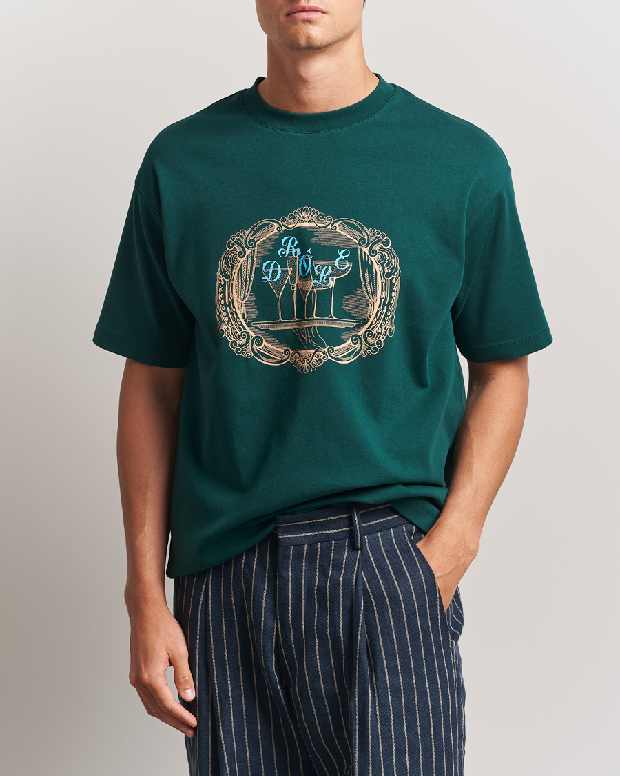 Herren | T-Shirts | Drôle de Monsieur | Plateau T-Shirt Dark Green