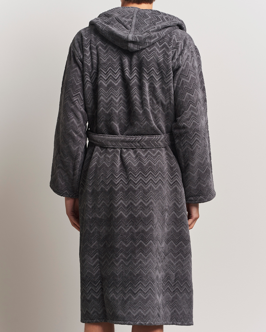Herren | Schlafanzüge & Bademäntel | Missoni Home | Chalk Bathrobe Anthracite Grey
