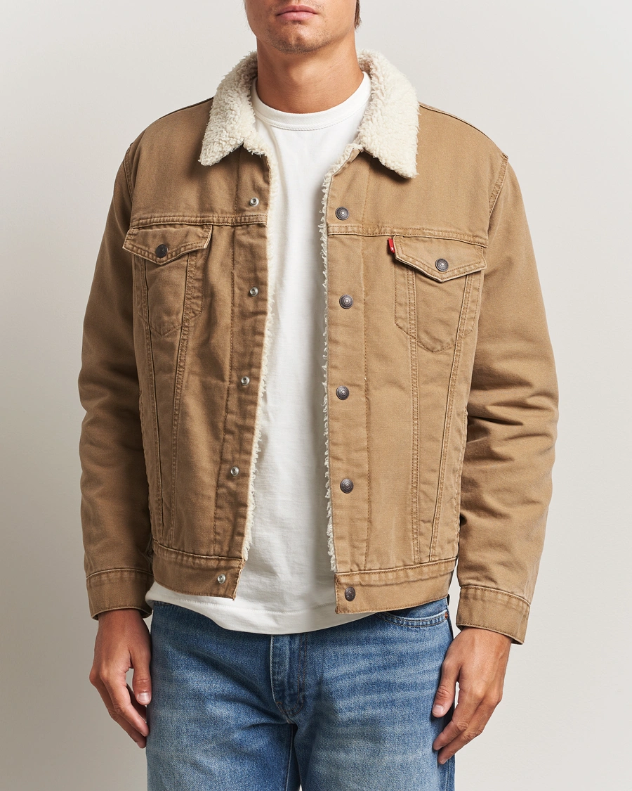 Herren | Jacken | Levi's | Type 3 Sherpa Trucker Ermine Brown