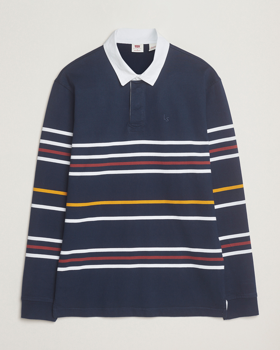Herren | Pullover | Levi's | Union Striped Rugby Sweater Navy Blazer