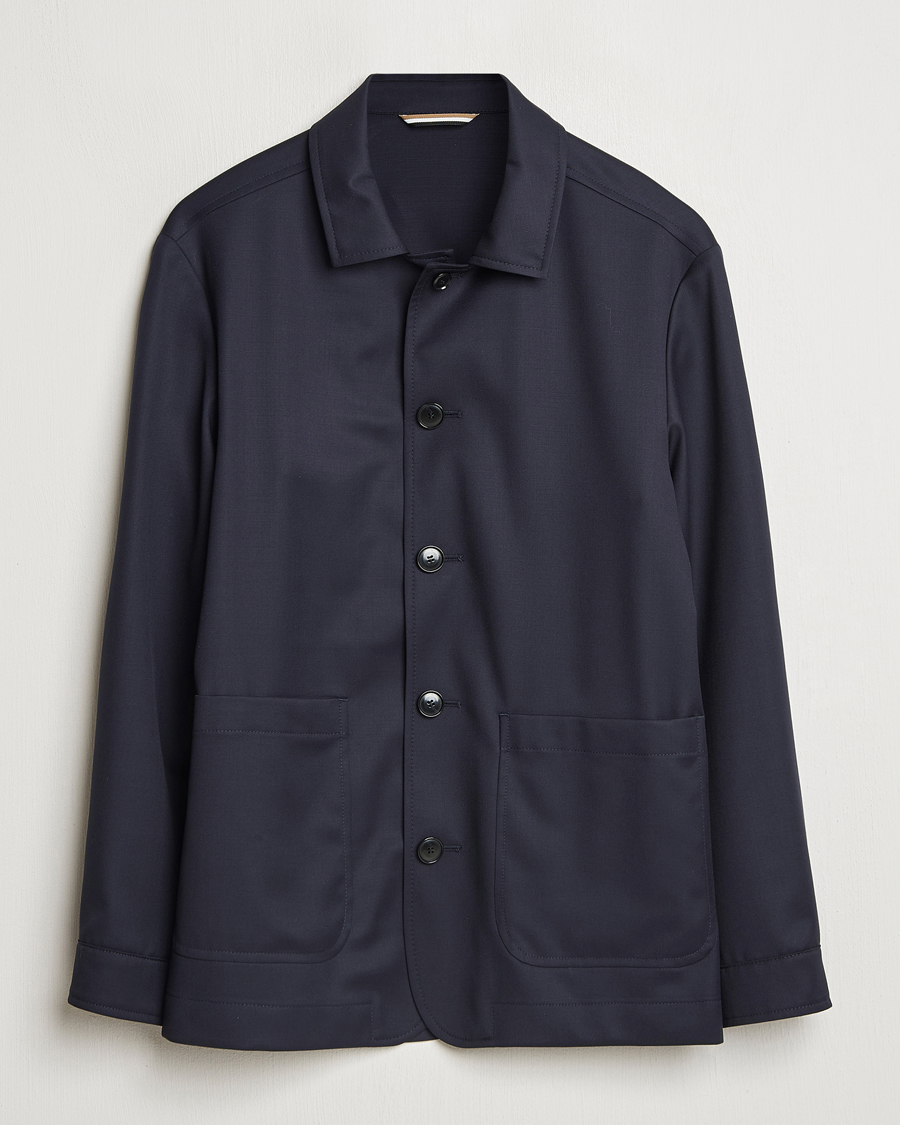 Herren | Jacken | BOSS BLACK | Carper Overshirt Dark Blue