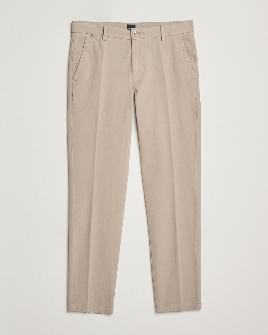 Herren | Hosen | BOSS BLACK | Kaiton Structured Chinos Open Beige