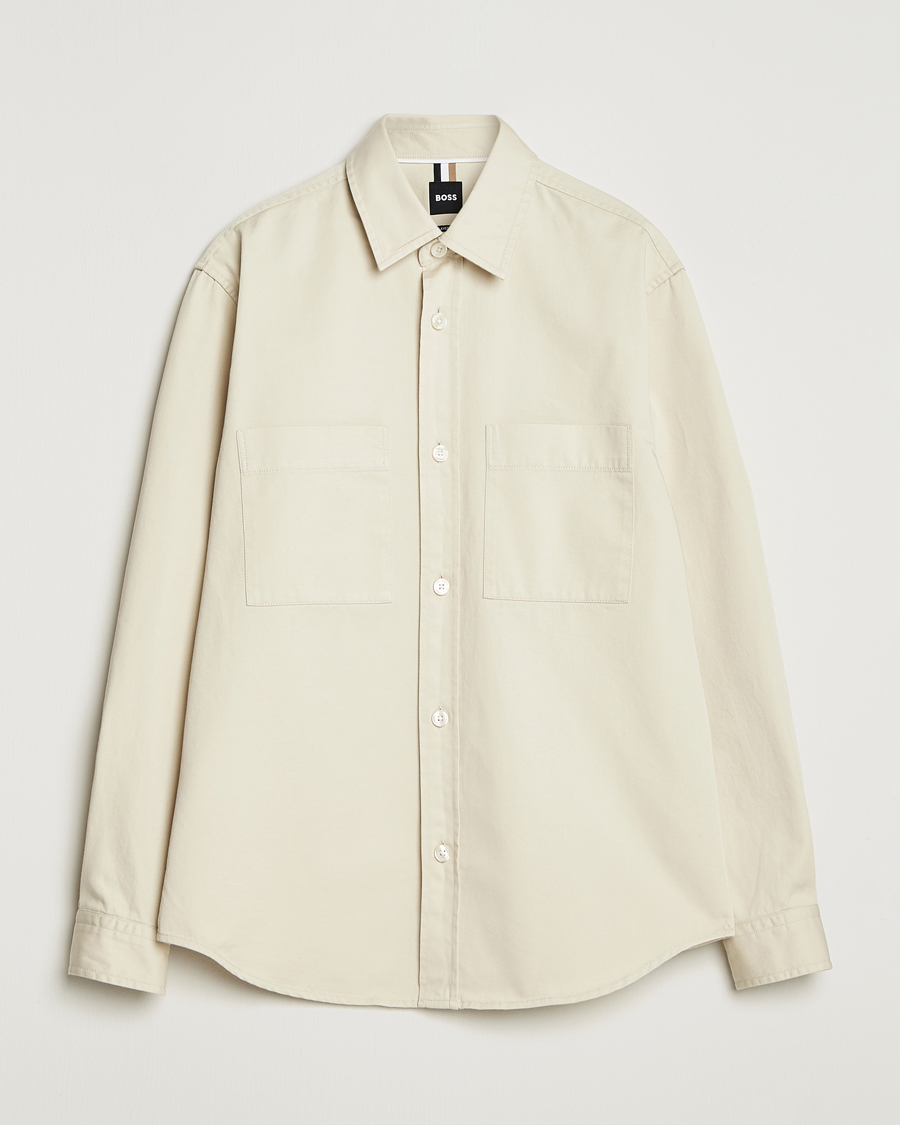 Herren | Hemden | BOSS BLACK | Owen Overshirt Open White