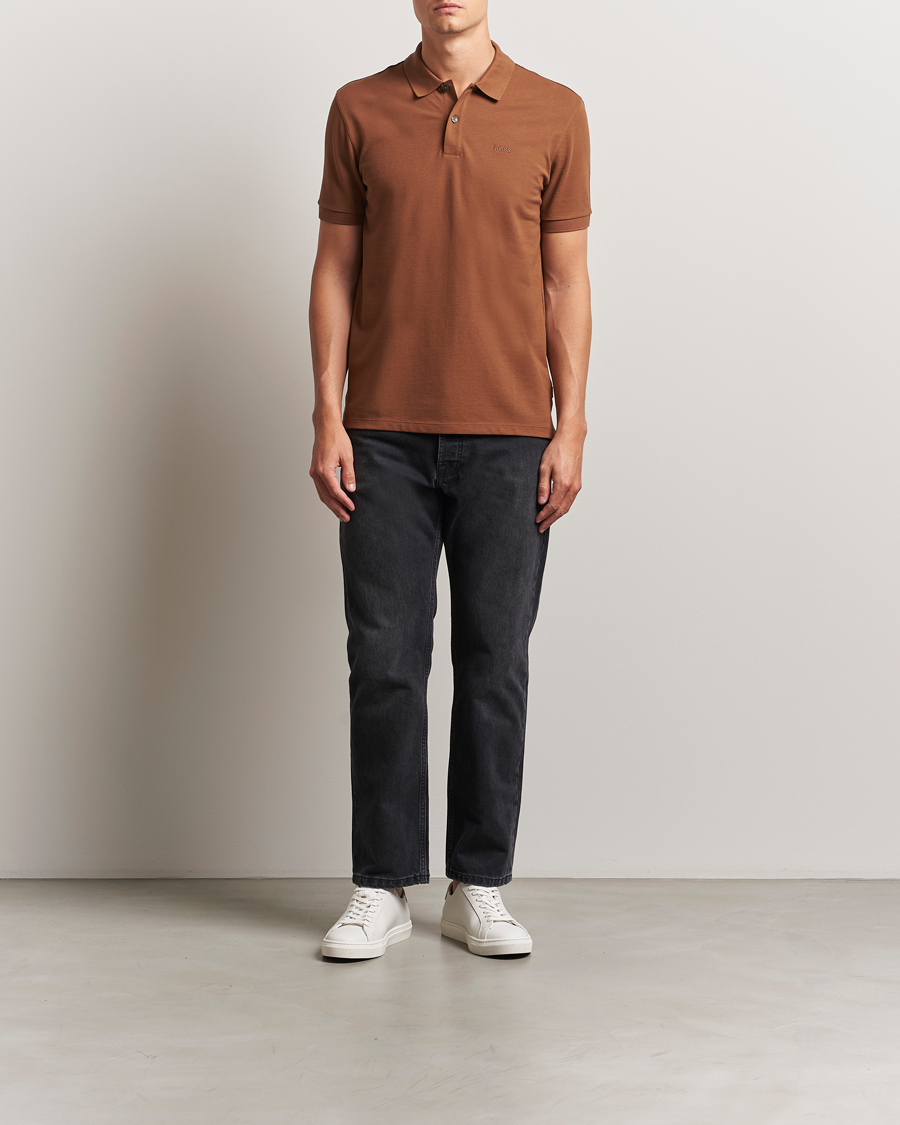 Herren | Poloshirts | BOSS BLACK | Pallas Polo Medium Brown