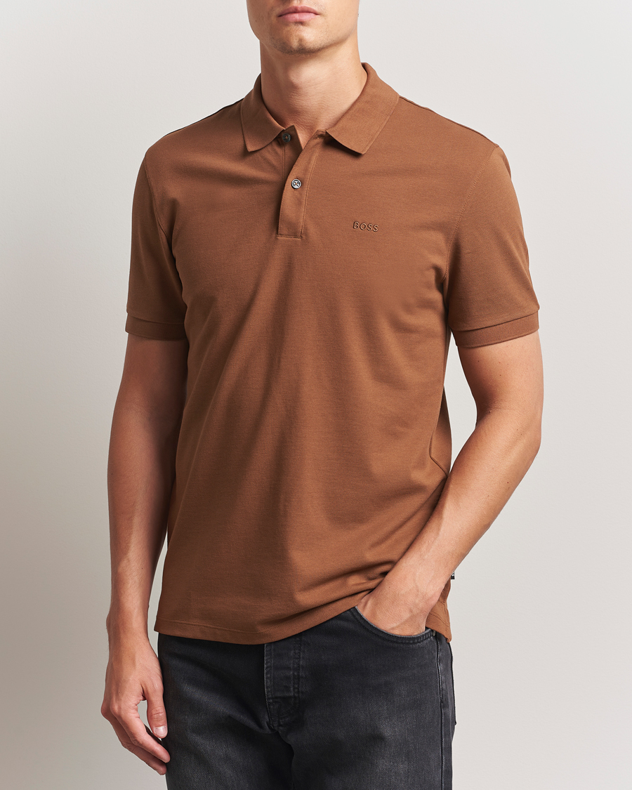 Herren | Poloshirts | BOSS BLACK | Pallas Polo Medium Brown