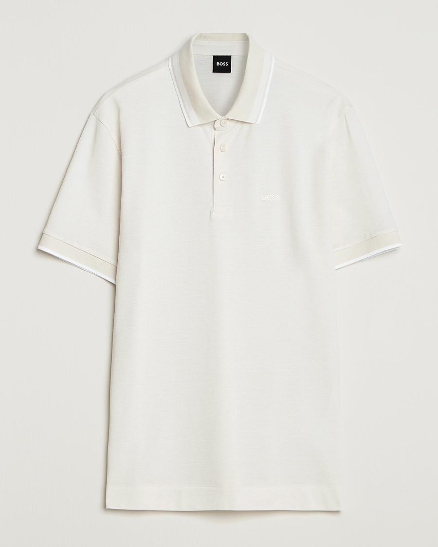 Herren | Poloshirts | BOSS BLACK | Prout Polo Open White