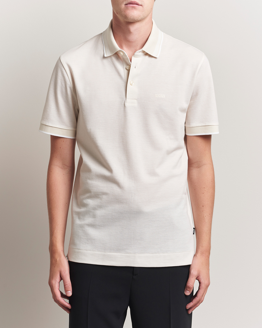 Herren | Poloshirts | BOSS BLACK | Prout Polo Open White