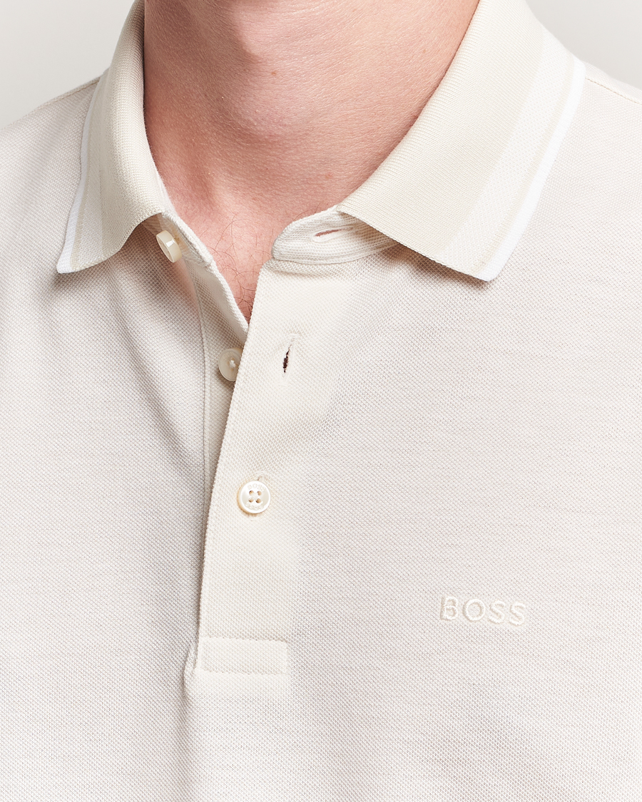 Herren | Poloshirts | BOSS BLACK | Prout Polo Open White