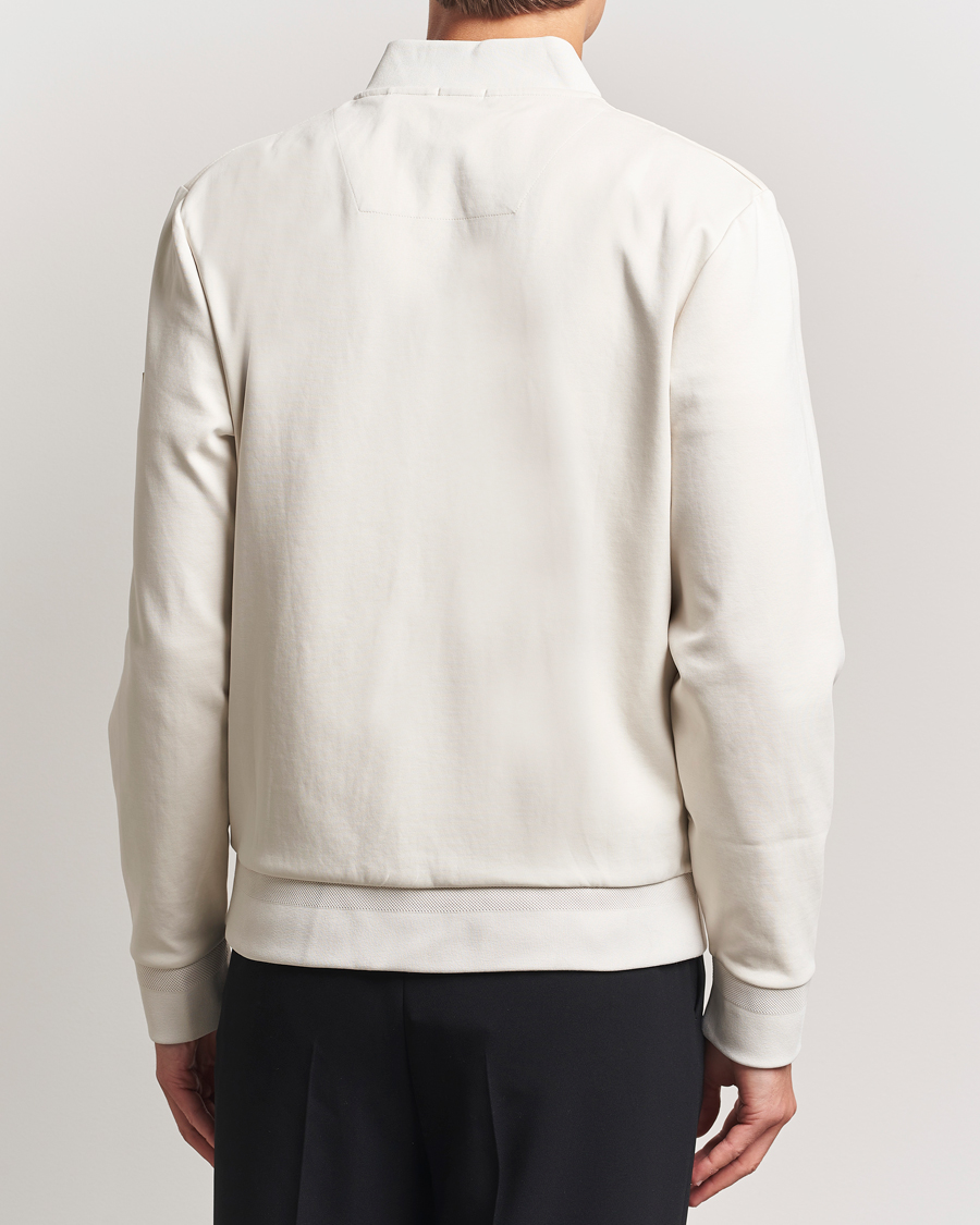 Herren | Pullover | BOSS BLACK | Skiles Hybrid Full Zip Open White