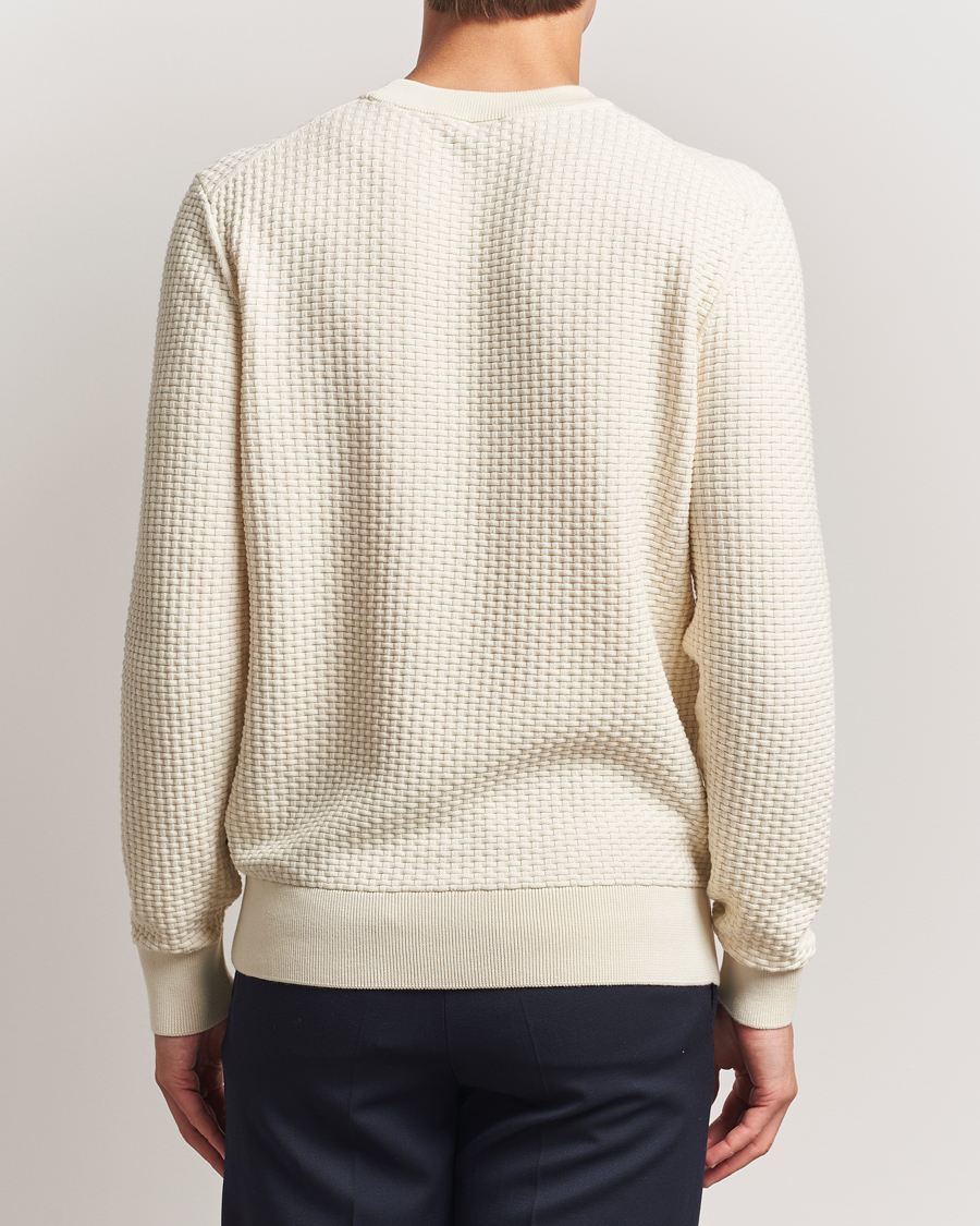 Herren | Pullover | BOSS BLACK | Imberto Structured Knitted Sweater Open White