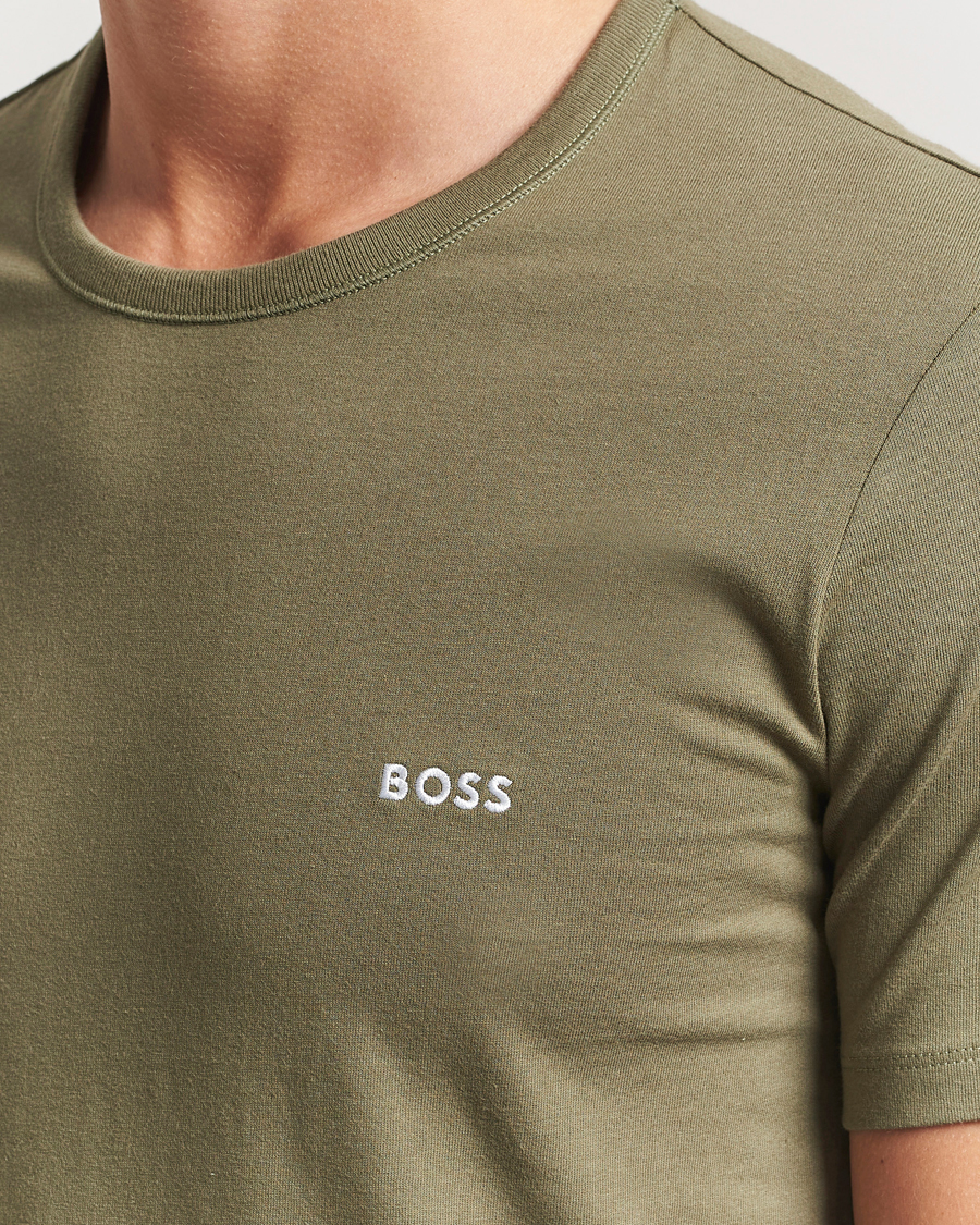 Herren | T-Shirts | BOSS BLACK | 3-Pack Crew Neck T-Shirt Grey/Green/Black
