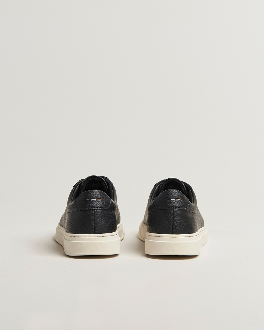 Herren | Sneaker | BOSS BLACK | Kieran Grained Leather Sneaker Black