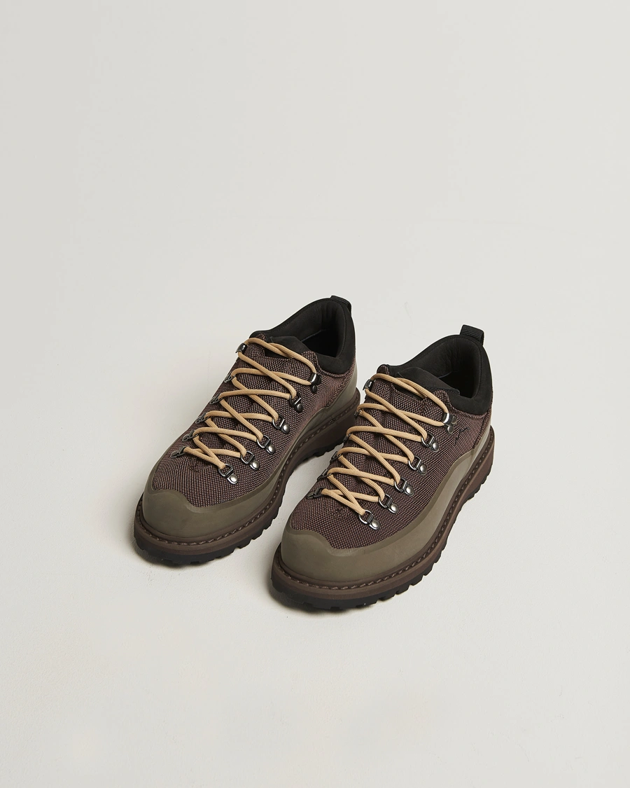 Herren | Boots | Diemme | Roccia Basso Sport Low Boot Brown Fabric