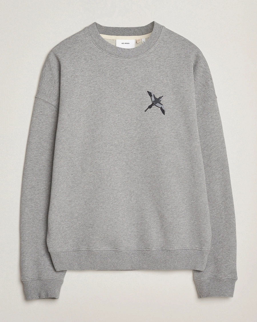 Herren | Pullover | Axel Arigato | Micro Bee Bird Sweatshirt Grey Melange