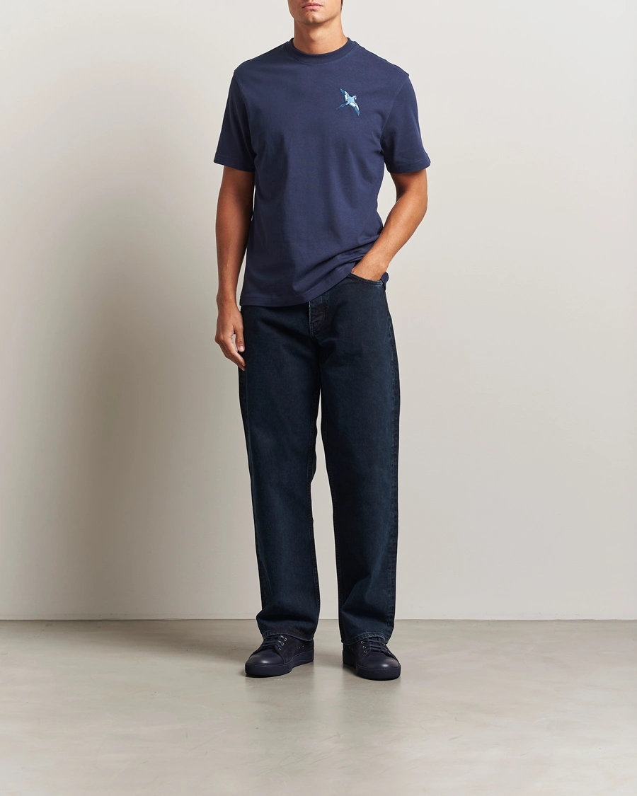 Herren | T-Shirts | Axel Arigato | Micro Bee Bird T-Shirt Navy
