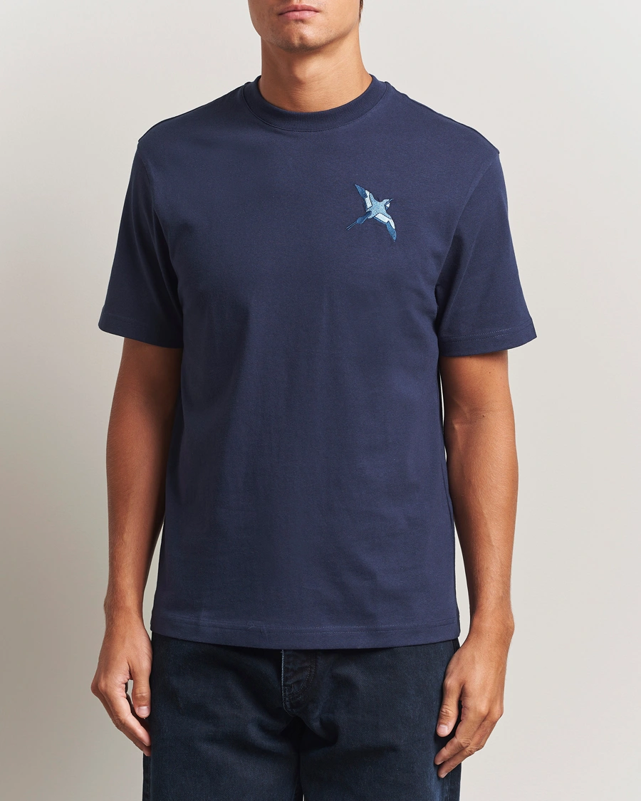 Herren | T-Shirts | Axel Arigato | Micro Bee Bird T-Shirt Navy