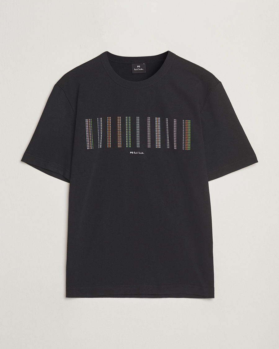 Herren | T-Shirts | PS Paul Smith | Striped Crew Neck T-Shirt Black