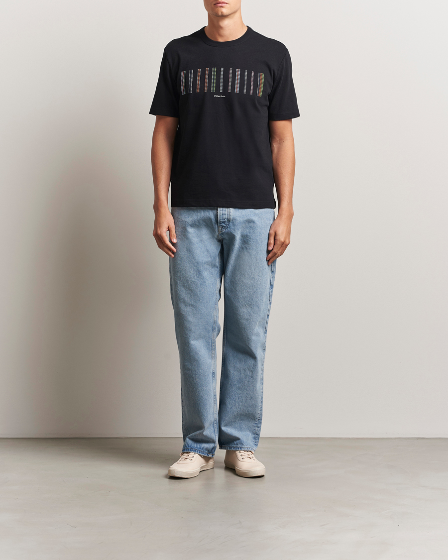 Herren | T-Shirts | PS Paul Smith | Striped Crew Neck T-Shirt Black