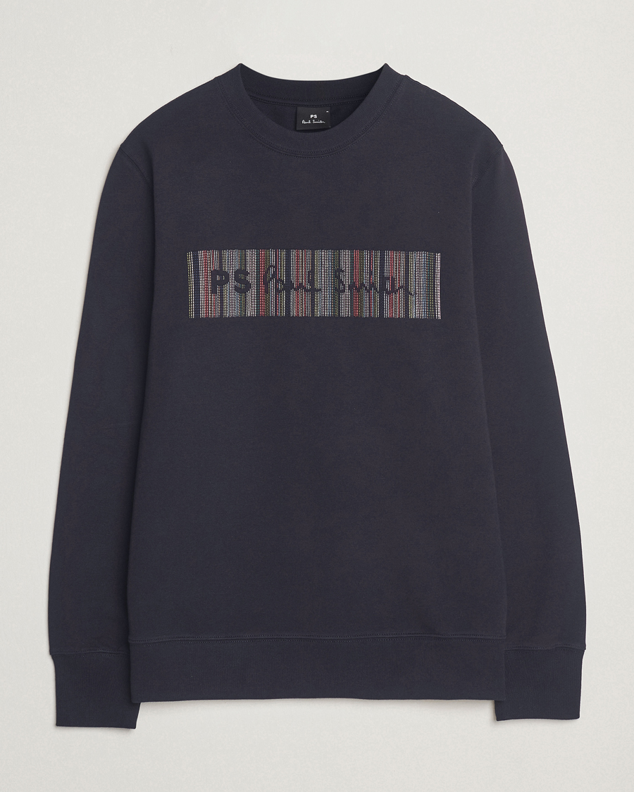 Herren | Pullover | PS Paul Smith | Striped Crew Neck Sweatshirt Navy