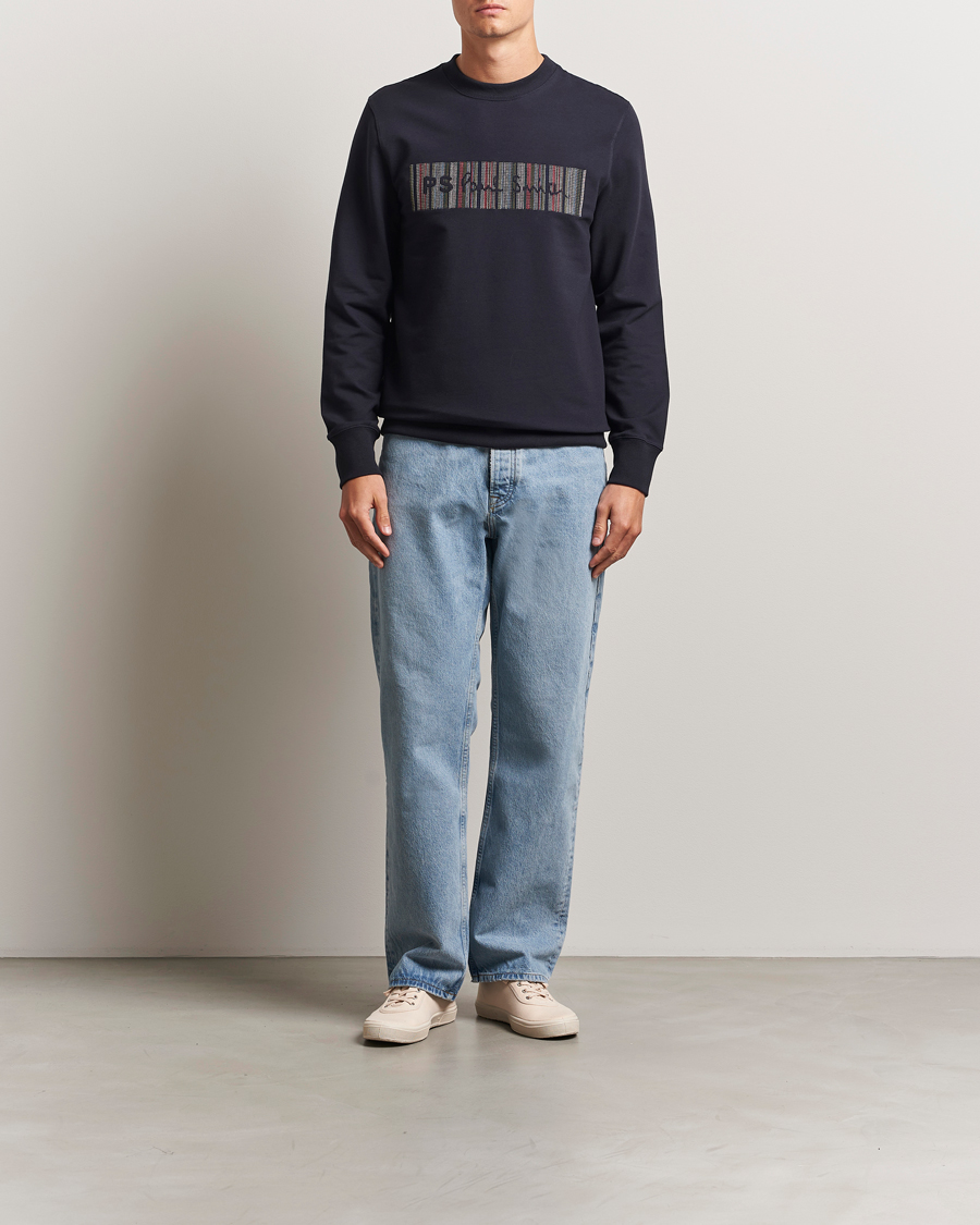 Herren | Pullover | PS Paul Smith | Striped Crew Neck Sweatshirt Navy
