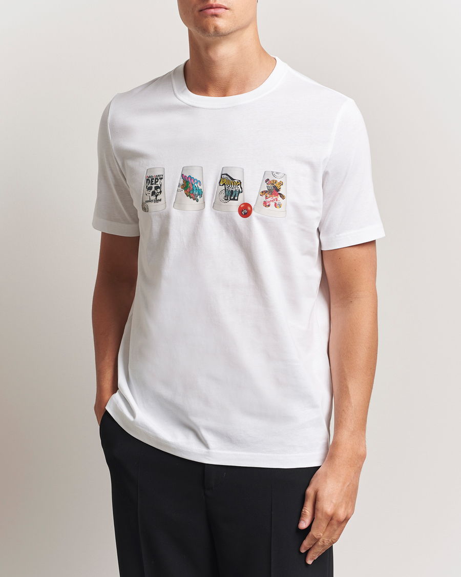 Herren | T-Shirts | PS Paul Smith | Cups Crew Neck T-Shirt White