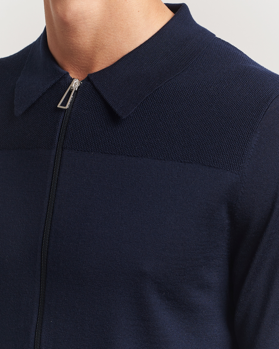 Herren | Pullover | PS Paul Smith | Merino Knitted Full Zip Navy