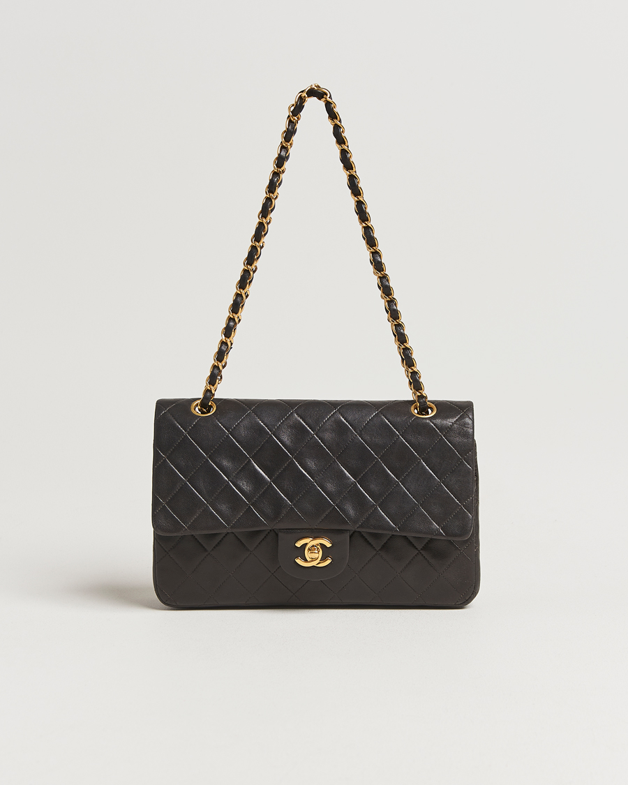 Herren | Gifts for Her | Chanel Pre-Owned | Classic Double Flap Medium Lambskin Black