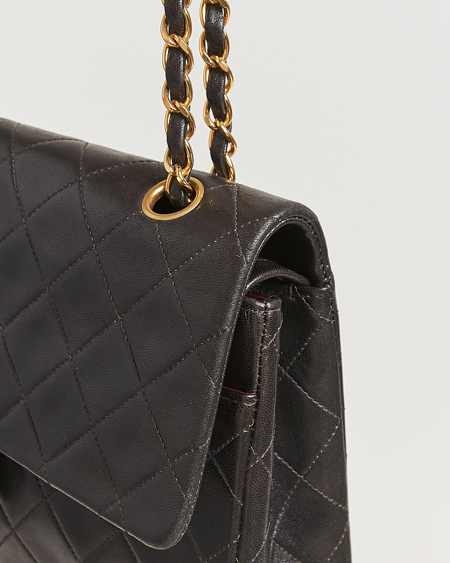 Herren | Gifts for Her | Chanel Pre-Owned | Classic Double Flap Medium Lambskin Black
