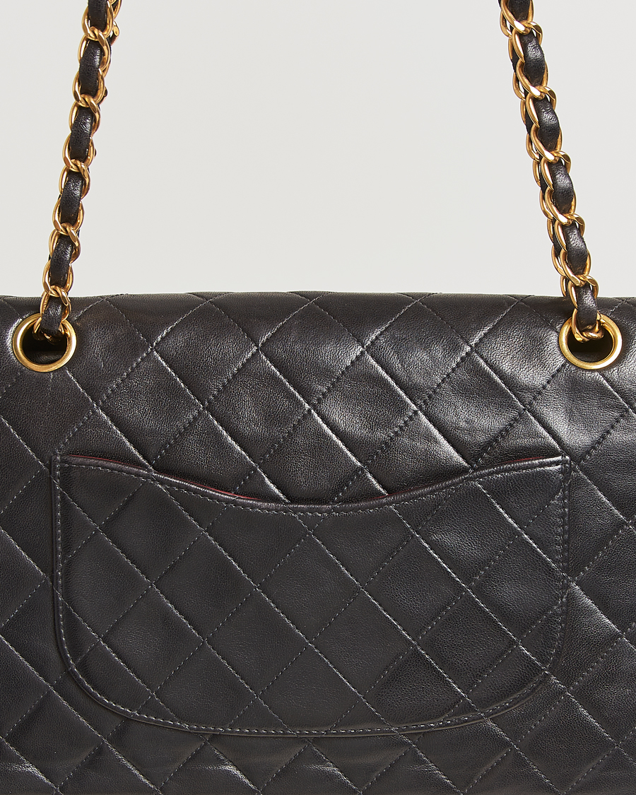 Herren | Gifts for Her | Chanel Pre-Owned | Classic Double Flap Medium Lambskin Black