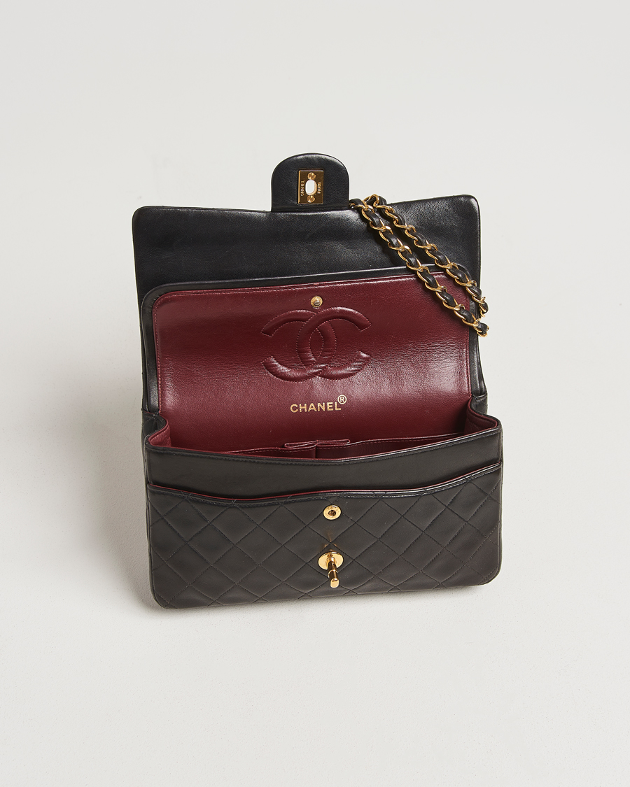 Herren | Gifts for Her | Chanel Pre-Owned | Classic Double Flap Medium Lambskin Black