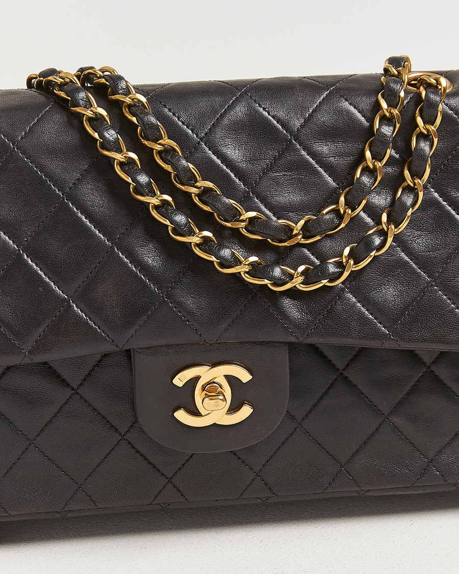 Herren | Gifts for Her | Chanel Pre-Owned | Classic Double Flap Medium Lambskin Black