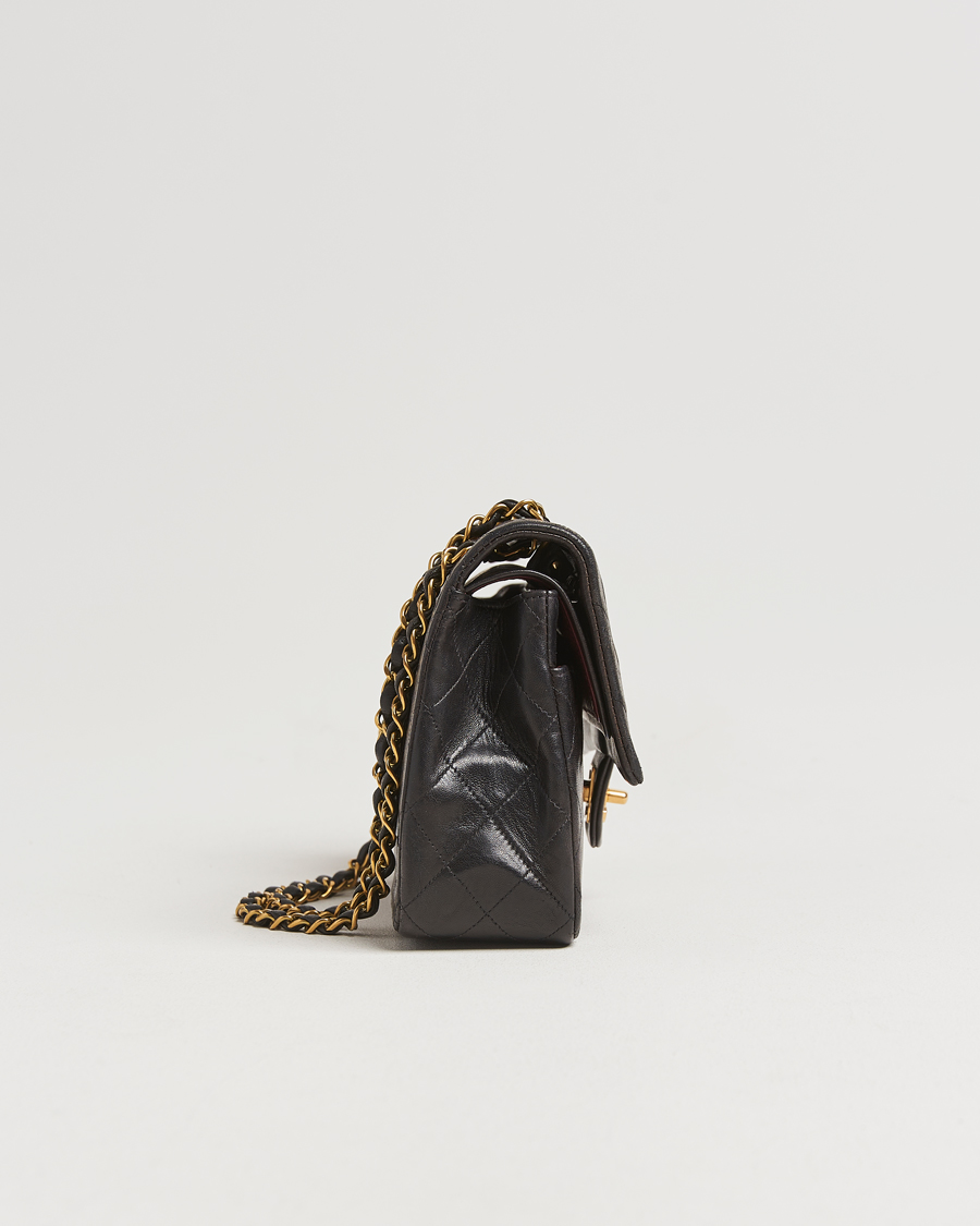 Herren | Gifts for Her | Chanel Pre-Owned | Classic Double Flap Medium Lambskin Black