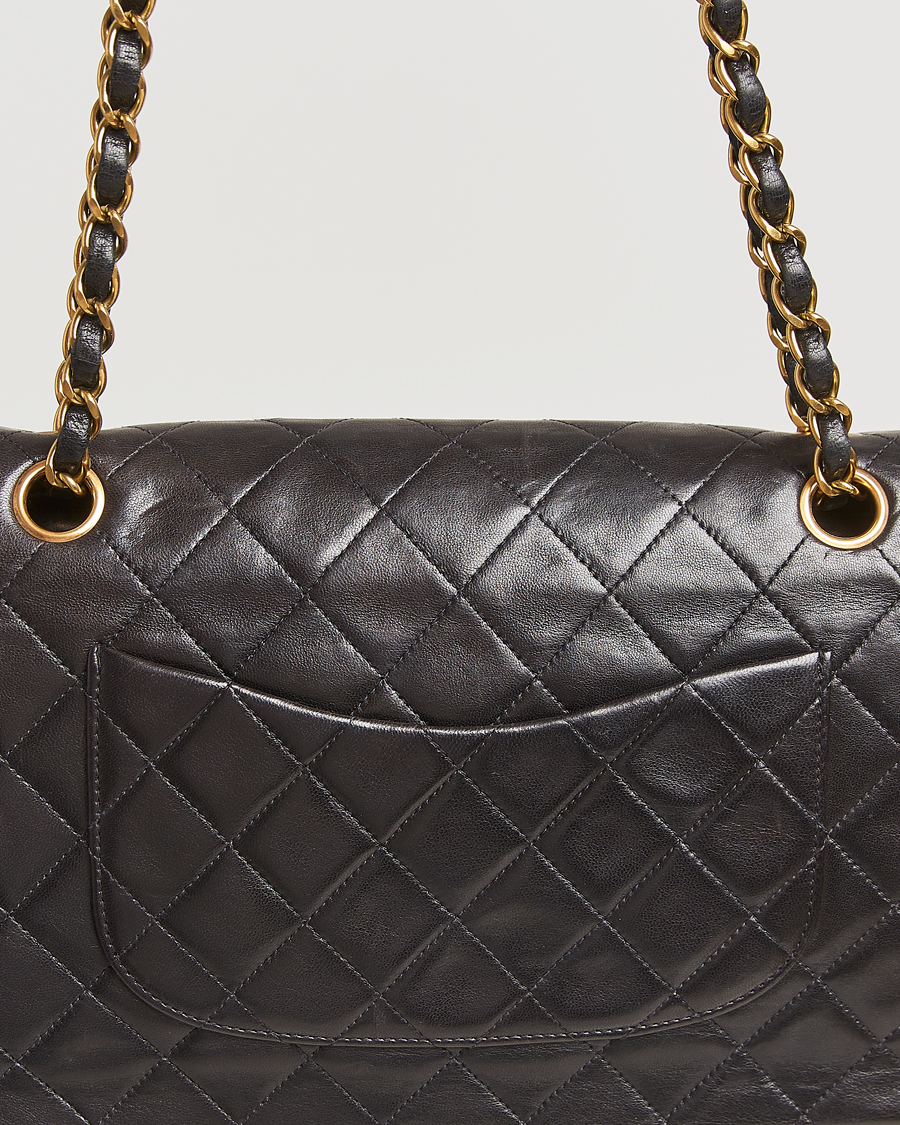 Herren | Gifts for Her | Chanel Pre-Owned | Classic Double Flap Medium Lambskin Black
