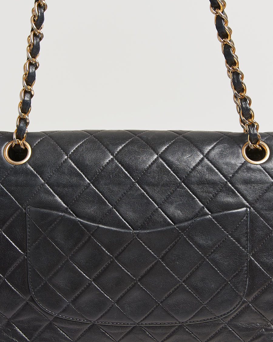 Herren | Gifts for Her | Chanel Pre-Owned | Classic Double Flap Medium Lambskin Black