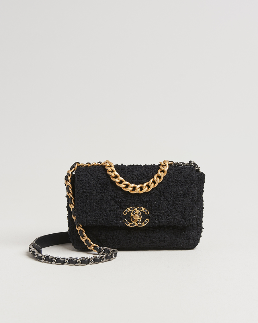 Herren | Gifts for Her | Chanel Pre-Owned | Chanel 19 Tweed Handbag Black