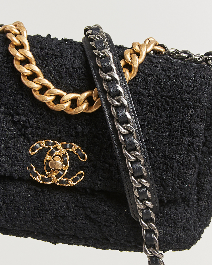 Herren | Gifts for Her | Chanel Pre-Owned | Chanel 19 Tweed Handbag Black